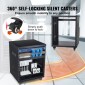 VEVOR 12U AV Rack Stand 226,8 kg Χωρητικότητα Δικτύου Stereo Recording Studio Rack 510x460x700mm