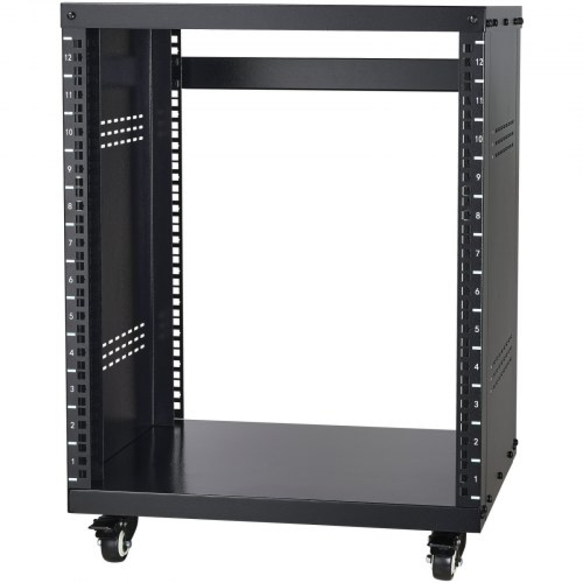 VEVOR 12U AV Rack Stand 226,8 kg Χωρητικότητα Δικτύου Stereo Recording Studio Rack 510x460x700mm