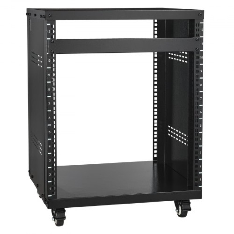 VEVOR 12U AV Rack Stand 226,8 kg Χωρητικότητα Δικτύου Stereo Recording Studio Rack 510x460x700mm