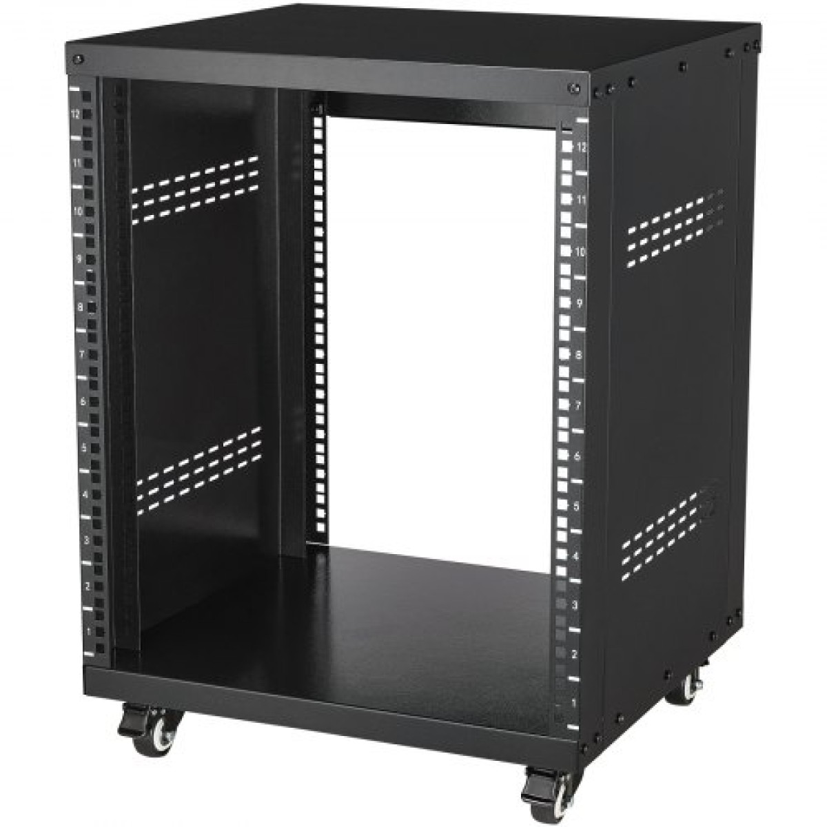 VEVOR 12U AV Rack Stand 226,8 kg Χωρητικότητα Δικτύου Stereo Recording Studio Rack 510x460x700mm