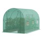 Θερμοκήπιο VEVOR Walk-in Tunnel, σήραγγα θερμοκηπίου Hoop House 11,3x6,4x6,3 ft, Hot House με πλαίσιο από γαλβανισμένο χάλυβα, πράσινο κάλυμμα PE, πόρτα με φερμουάρ και 6 παράθυρα για εξωτερικούς χώρους