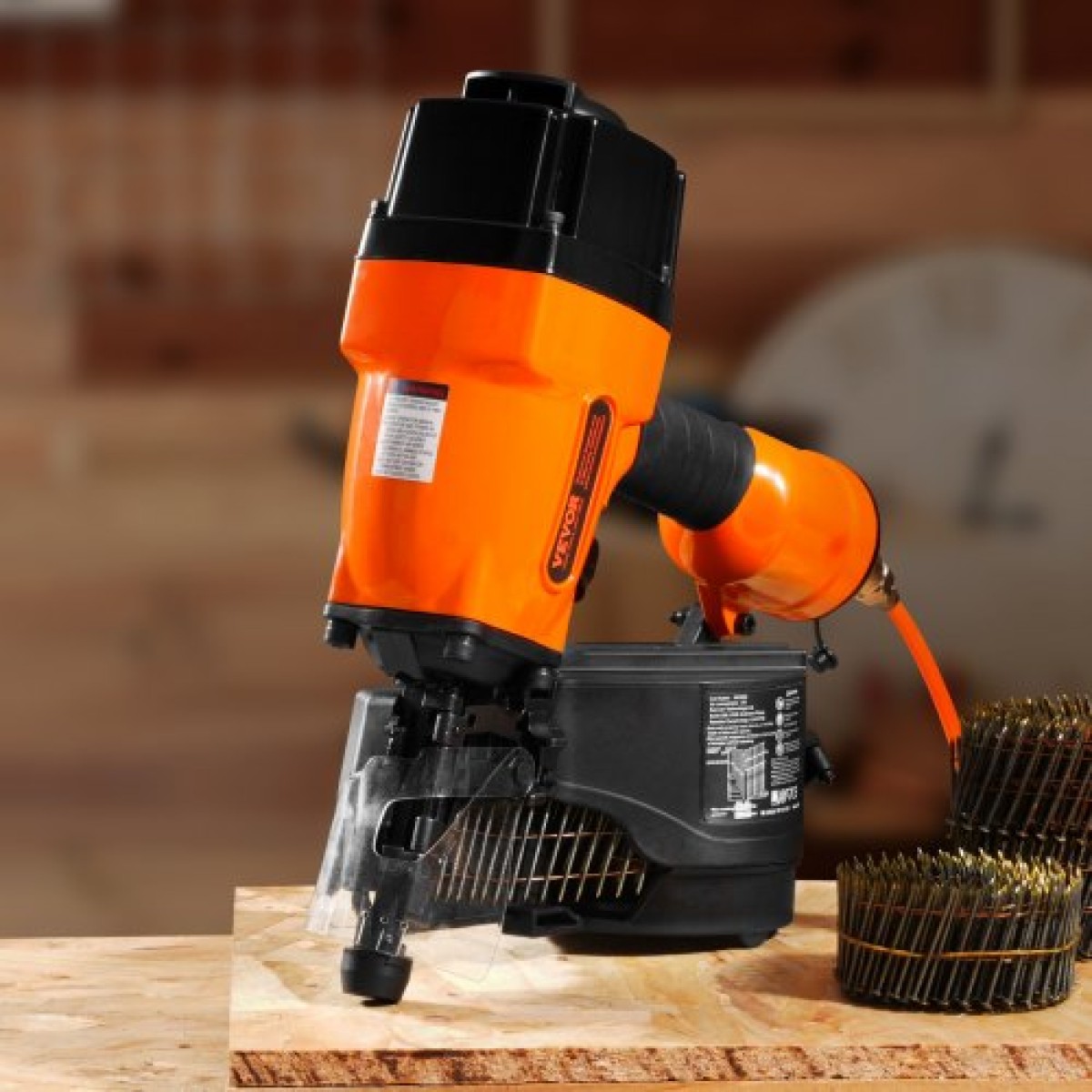 Πνευματικό πιστόλι καρφιών VEVOR MCN90 44,45 mm έως 88,9 mm 15 μοιρών