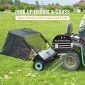 Σάρωθρο γκαζόν VEVOR Tow Behind, 127 cm Pull Behind Lawn Sweeeper, 26 cu.ft Συλλέκτης φύλλων και γρασιδιού μεγάλης χωρητικότητας, βαρέως τύπου σάρωθρο κήπου με ρυθμιζόμενο ύψος σάρωσης για αυλή, γκαζόν, αγρόκτημα