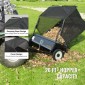 Σάρωθρο γκαζόν VEVOR Tow Behind, 127 cm Pull Behind Lawn Sweeeper, 26 cu.ft Συλλέκτης φύλλων και γρασιδιού μεγάλης χωρητικότητας, βαρέως τύπου σάρωθρο κήπου με ρυθμιζόμενο ύψος σάρωσης για αυλή, γκαζόν, αγρόκτημα