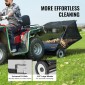 Σάρωθρο γκαζόν VEVOR Tow Behind, 127 cm Pull Behind Lawn Sweeeper, 26 cu.ft Συλλέκτης φύλλων και γρασιδιού μεγάλης χωρητικότητας, βαρέως τύπου σάρωθρο κήπου με ρυθμιζόμενο ύψος σάρωσης για αυλή, γκαζόν, αγρόκτημα