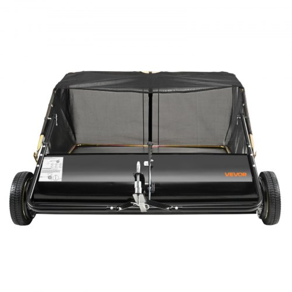 Σάρωθρο γκαζόν VEVOR Tow Behind, 127 cm Pull Behind Lawn Sweeeper, 26 cu.ft Συλλέκτης φύλλων και γρασιδιού μεγάλης χωρητικότητας, βαρέως τύπου σάρωθρο κήπου με ρυθμιζόμενο ύψος σάρωσης για αυλή, γκαζόν, αγρόκτημα