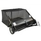 Σάρωθρο γκαζόν VEVOR Tow Behind, 127 cm Pull Behind Lawn Sweeeper, 26 cu.ft Συλλέκτης φύλλων και γρασιδιού μεγάλης χωρητικότητας, βαρέως τύπου σάρωθρο κήπου με ρυθμιζόμενο ύψος σάρωσης για αυλή, γκαζόν, αγρόκτημα
