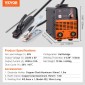 VEVOR 220V Stick Welder, 200A ARC/Lift TIG Welding Machine with Large LED Display, 2-in-1 Portable Stick Welding Machine with Hot Start Arc Force Anti-Stick VRD, MMA ARC Welder Machine