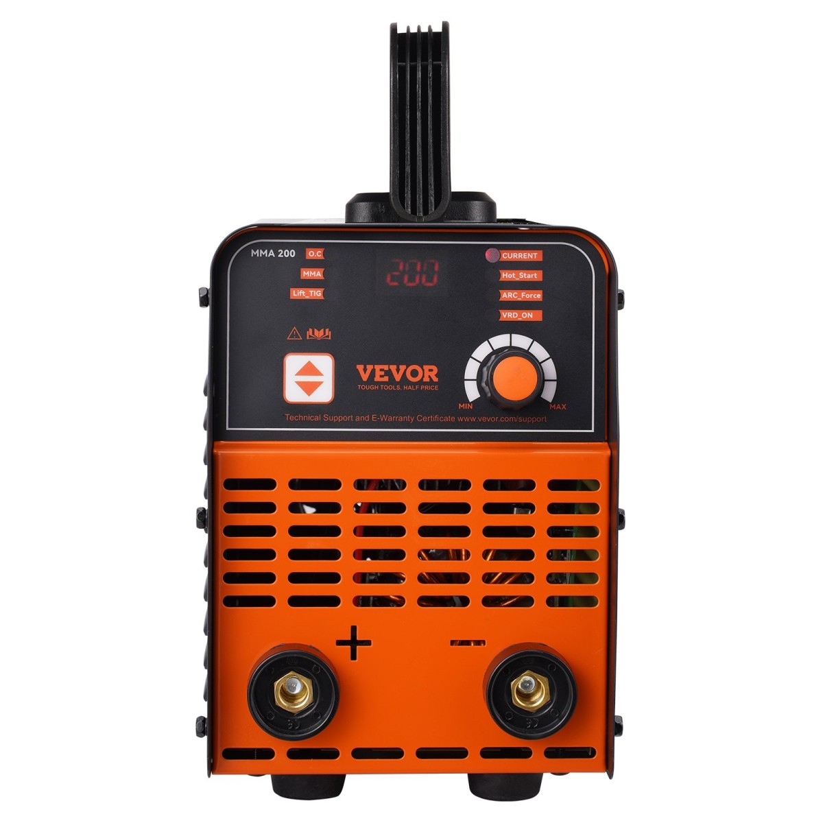 VEVOR 220V Stick Welder, 200A ARC/Lift TIG Welding Machine with Large LED Display, 2-in-1 Portable Stick Welding Machine with Hot Start Arc Force Anti-Stick VRD, MMA ARC Welder Machine