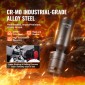 VEVOR 360 Degree Swivel Impact Socket Set, 3/8" Socket Set 14PCS Deep Universal Metric 10-19mm, 6 Point Cr-Mo Alloy Steel for Auto Repair, Ευανάγνωστα σημάδια μεγέθους, στιβαρή κατασκευή, θήκη αποθήκευσης