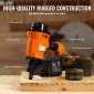 VEVOR Coil Siding Nailer MCN70, 1-3/4" έως 2-3/4" 15 Degree Pneumatic Siding Nail Nailer, 70-120 PSI Air Coil Nailer για παλέτες, κιβώτια, πλαισίωση, επένδυση και περίφραξη