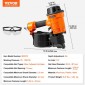 VEVOR Coil Siding Nailer MCN70, 1-3/4" έως 2-3/4" 15 Degree Pneumatic Siding Nail Nailer, 70-120 PSI Air Coil Nailer για παλέτες, κιβώτια, πλαισίωση, επένδυση και περίφραξη