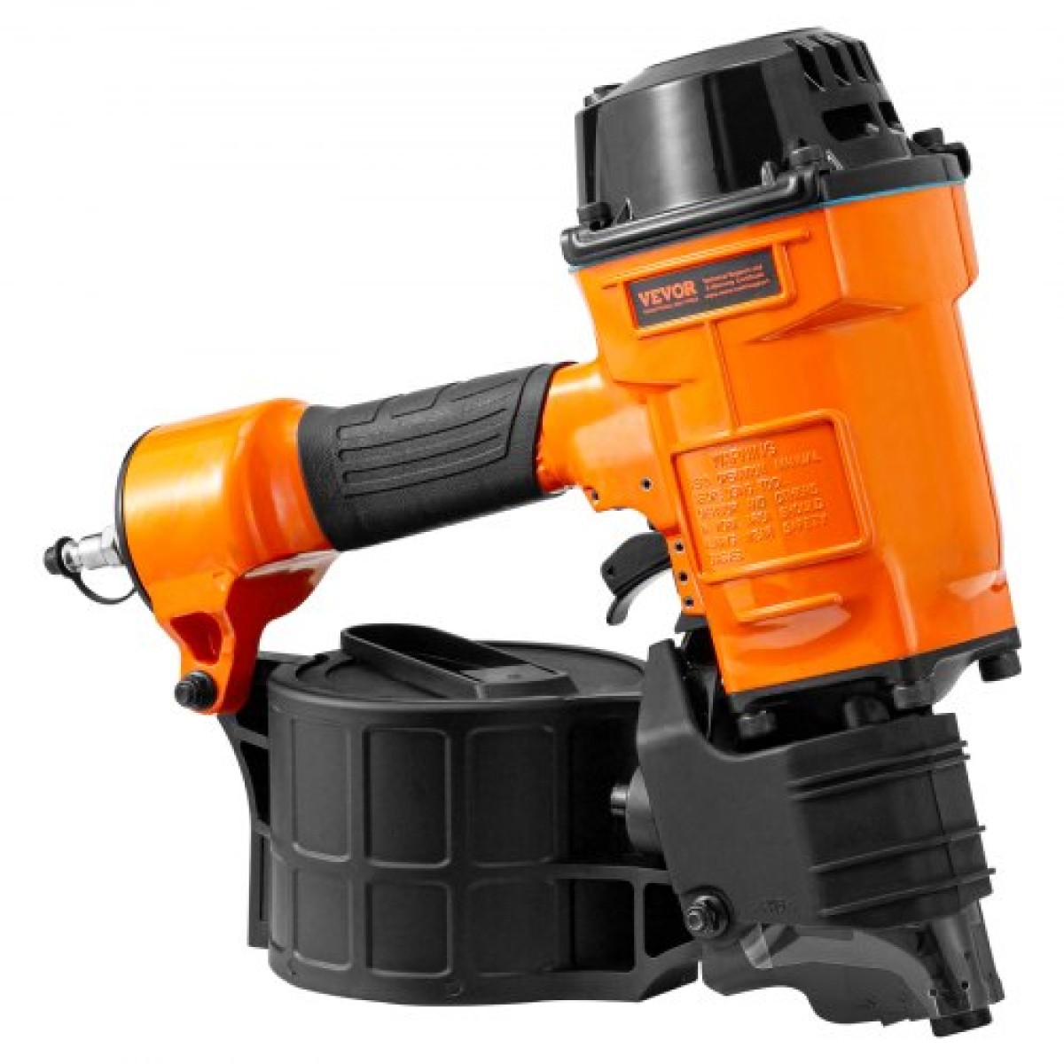 VEVOR Coil Siding Nailer MCN70, 1-3/4" έως 2-3/4" 15 Degree Pneumatic Siding Nail Nailer, 70-120 PSI Air Coil Nailer για παλέτες, κιβώτια, πλαισίωση, επένδυση και περίφραξη