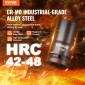 VEVOR Impact Sockets Σετ 8 τμχ Θήκη κιτ εργαλείων καστάνιας κίνησης 6 σημείων 2,5 cm