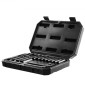 VEVOR 3/8" Drive Impact Socket Set, 18 Piece Deep Socket Set Metric 8-22mm, 6 Point CR-V Alloy Steel for Auto Repair, Ευανάγνωστα σημάδια μεγέθους, στιβαρή κατασκευή, περιλαμβάνει θήκη αποθήκευσης