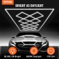 VEVOR LED φώτα γκαράζ 88000LM, 6500K 14 συστήματα πλέγματος τετράγωνα φώτα οροφής γκαράζ, DIY Cool White Detailing Car Detailing Lighting Garage Super Bright Shop Light for Underground Warehouse Auto Beauty Workshop