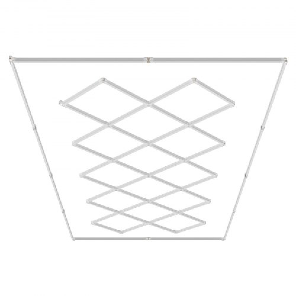 VEVOR LED φώτα γκαράζ 88000LM, 6500K 14 συστήματα πλέγματος τετράγωνα φώτα οροφής γκαράζ, DIY Cool White Detailing Car Detailing Lighting Garage Super Bright Shop Light for Underground Warehouse Auto Beauty Workshop