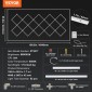 VEVOR LED φώτα γκαράζ 88000LM, 6500K 14 συστήματα πλέγματος τετράγωνα φώτα οροφής γκαράζ, DIY Cool White Detailing Car Detailing Lighting Garage Super Bright Shop Light for Underground Warehouse Auto Beauty Workshop