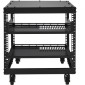 VEVOR 9U 4 Post Open Frame Server Rack Περίβλημα δικτύου 58,4-101,6 cm Ρυθμιζόμενο βάθος
