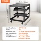 VEVOR 9U 4 Post Open Frame Server Rack Περίβλημα δικτύου 58,4-101,6 cm Ρυθμιζόμενο βάθος