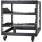 VEVOR 9U 4 Post Open Frame Server Rack Περίβλημα δικτύου 58,4-101,6 cm Ρυθμιζόμενο βάθος