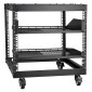 VEVOR 9U 4 Post Open Frame Server Rack Περίβλημα δικτύου 58,4-101,6 cm Ρυθμιζόμενο βάθος