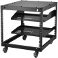 VEVOR 9U 4 Post Open Frame Server Rack Περίβλημα δικτύου 58,4-101,6 cm Ρυθμιζόμενο βάθος