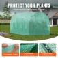Θερμοκήπιο VEVOR Walk-in Tunnel, σήραγγα θερμοκηπίου Hoop House 14,6x6,4x6,3 ft, Hot House με σκελετό από γαλβανισμένο χάλυβα, πράσινο κάλυμμα PE, πόρτα με φερμουάρ και 8 παράθυρα για εξωτερικούς χώρους