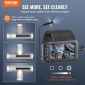 VEVOR Endoscope Camera with Lights Triple Lens Borescope 1499,6 cm Cable 12,7 cm Screen