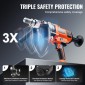 VEVOR Core Drill Machine 2,03-16 cm Dia 2000W Handheld Core Drill Rig for Mixing
