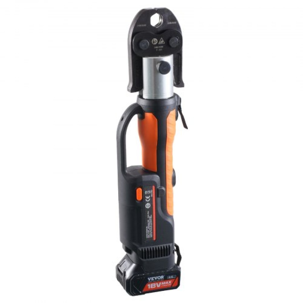 VEVOR Press Tool and Battery Kit, Press Tool, Electric Pipe Crimping Tool with V15, V22, V28 Jaws, Press Tool Kit με 2 τμχ μπαταρία 18V 4.0Ah, γρήγορο φορτιστή και θήκη μεταφοράς