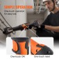 VEVOR Press Tool and Battery Kit, Press Tool, Electric Pipe Crimping Tool with V15, V22, V28 Jaws, Press Tool Kit με 2 τμχ μπαταρία 18V 2.0Ah, γρήγορο φορτιστή και θήκη μεταφοράς