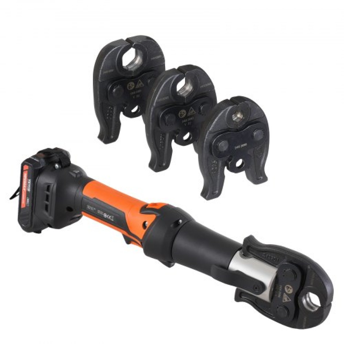 VEVOR Press Tool and Battery Kit, Press Tool, Electric Pipe Crimping Tool with V15, V22, V28 Jaws, Press Tool Kit με 2 τμχ μπαταρία 18V 2.0Ah, γρήγορο φορτιστή και θήκη μεταφοράς