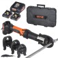 VEVOR Press Tool and Battery Kit, Press Tool, Electric Pipe Crimping Tool with V15, V22, V28 Jaws, Press Tool Kit με 2 τμχ μπαταρία 18V 2.0Ah, γρήγορο φορτιστή και θήκη μεταφοράς