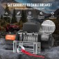 VEVOR Electric Winch Truck 8.164,7 kg Ατσάλινο καλώδιο IP65 αδιάβροχο τηλεχειριστήριο
