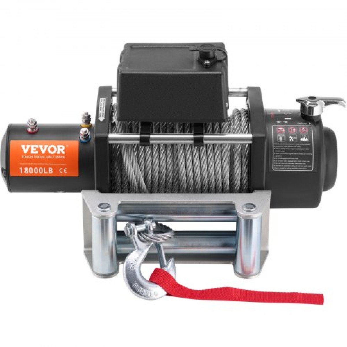 VEVOR Electric Winch Truck 8.164,7 kg Ατσάλινο καλώδιο IP65 αδιάβροχο τηλεχειριστήριο