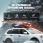VEVOR Rooftop Cargo Carrier, 11 Cubic Feet Roof Cargo Box, ABS Hard Shell Roof Box, με άνοιγμα διπλής όψης και 2 ενισχυμένους ιμάντες, Αεροδυναμική, Κατάλληλη για τις περισσότερες Crossbar, για Αυτοκίνητο, Βαγόνι, SUV, Μαύρο