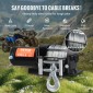 VEVOR Ηλεκτρικό βαρούλκο ATV UTV 1360,8 kg Ατσάλινο καλώδιο IP55 Αδιάβροχο ενσύρματο χειριστήριο