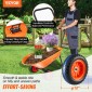 Καρότσι VEVOR Καρότσι, 5 Cu.Ft.Φορτίο & χωρητικότητα 397 λίβρες, 2 τροχοί Garden Dump Cart, Garden Wagon με λαβή &  10"  Φαρδιοί τροχοί τροχιάς, Easy Loading Utility Yard Cart & Wagons for Outdoor Lawn Yard
