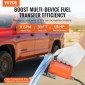Αντλία μεταφοράς καυσίμου VEVOR, 12V DC 30L/min (8 GPM) 124W (1/6 HP), Φορητή ηλεκτρική αντλία μεταφοράς ντίζελ με ακροφύσιο αυτόματης απενεργοποίησης καυσίμου, μακρύς εύκαμπτος σωλήνας εισόδου & εξόδου για μείγματα βενζίνης, ντίζελ, κηροζίνης, μεθανό