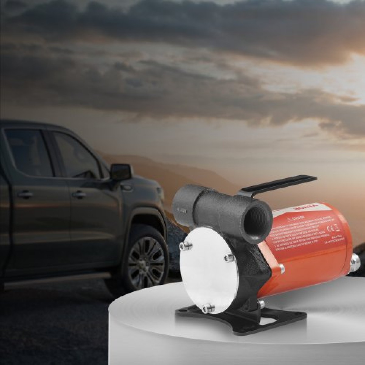 Αντλία μεταφοράς καυσίμου VEVOR, 12V DC 30L/min (8 GPM) 124W (1/6 HP), Φορητή ηλεκτρική αντλία μεταφοράς ντίζελ με ακροφύσιο αυτόματης απενεργοποίησης καυσίμου, μακρύς εύκαμπτος σωλήνας εισόδου & εξόδου για μείγματα βενζίνης, ντίζελ, κηροζίνης, μεθανό