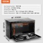 VEVOR Underbody Truck Box, 36" x 17" x 18" Pickup Storage Box, Heavy Duty Diamond Plate Tool Box με κλειδαριά και κλειδιά, Αδιάβροχο κουτί αποθήκευσης τρέιλερ με μάνταλο T-handle για φορτηγό, φορτηγό, τρέιλερ