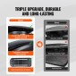 VEVOR Rooftop Cargo Carrier, 8 Cubic Feet Roof Cargo Box, ABS Hard Shell Roof Box, με άνοιγμα διπλής όψης και 2 ενισχυμένους ιμάντες, Αεροδυναμική, Κατάλληλη για τις περισσότερες Crossbar, για Αυτοκίνητο, Βαγόνι, SUV, Μαύρο