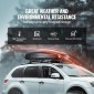 VEVOR Rooftop Cargo Carrier, 8 Cubic Feet Roof Cargo Box, ABS Hard Shell Roof Box, με άνοιγμα διπλής όψης και 2 ενισχυμένους ιμάντες, Αεροδυναμική, Κατάλληλη για τις περισσότερες Crossbar, για Αυτοκίνητο, Βαγόνι, SUV, Μαύρο