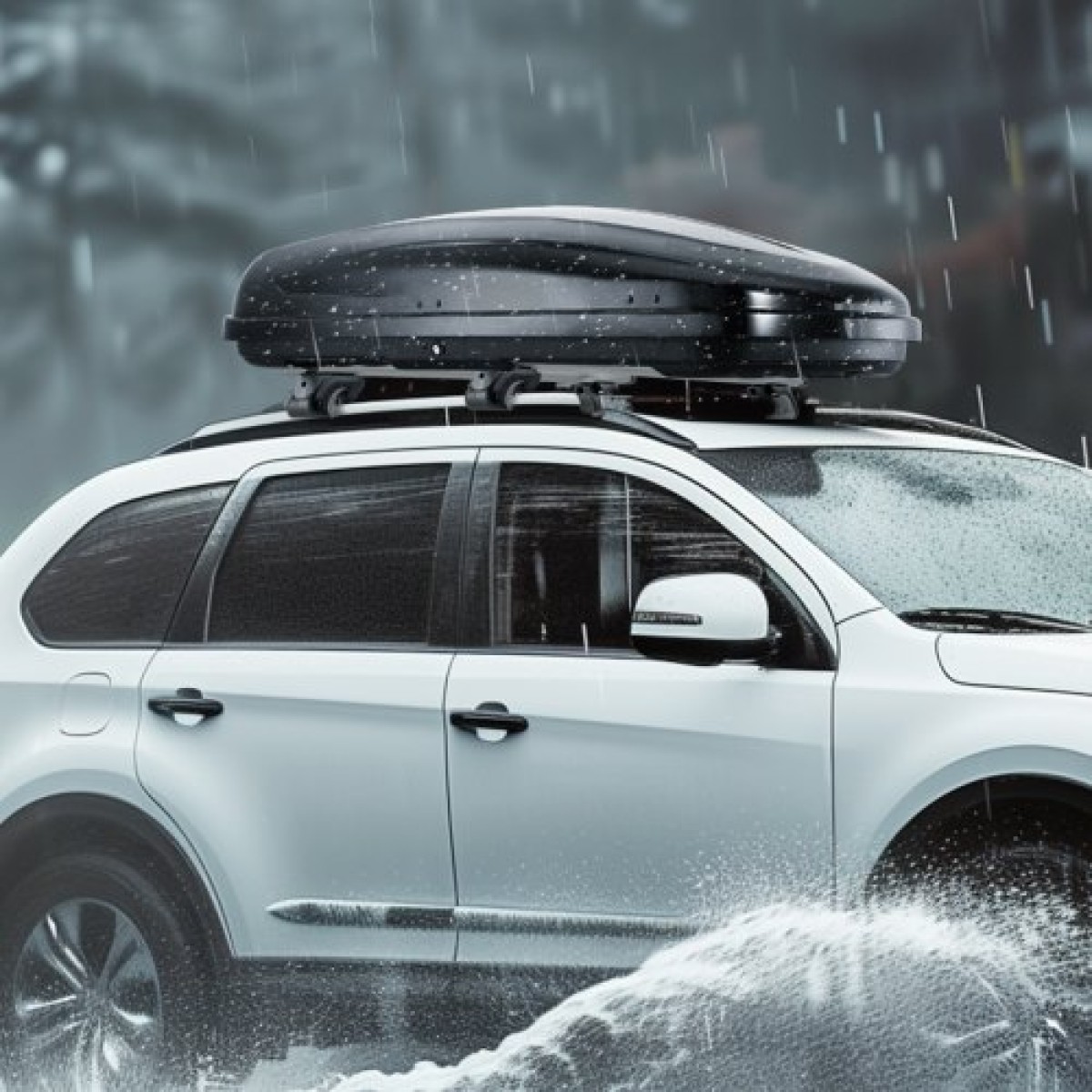 VEVOR Rooftop Cargo Carrier, 8 Cubic Feet Roof Cargo Box, ABS Hard Shell Roof Box, με άνοιγμα διπλής όψης και 2 ενισχυμένους ιμάντες, Αεροδυναμική, Κατάλληλη για τις περισσότερες Crossbar, για Αυτοκίνητο, Βαγόνι, SUV, Μαύρο