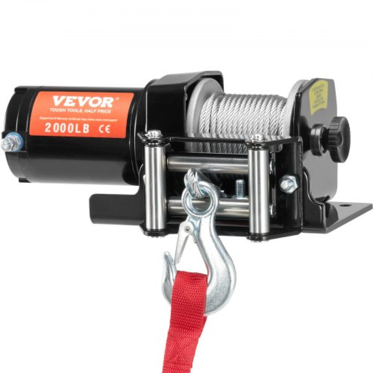 VEVOR Ηλεκτρικό βαρούλκο ATV UTV 907,2 kg Ατσάλινο καλώδιο IP 55 Αδιάβροχο ενσύρματο χειριστήριο