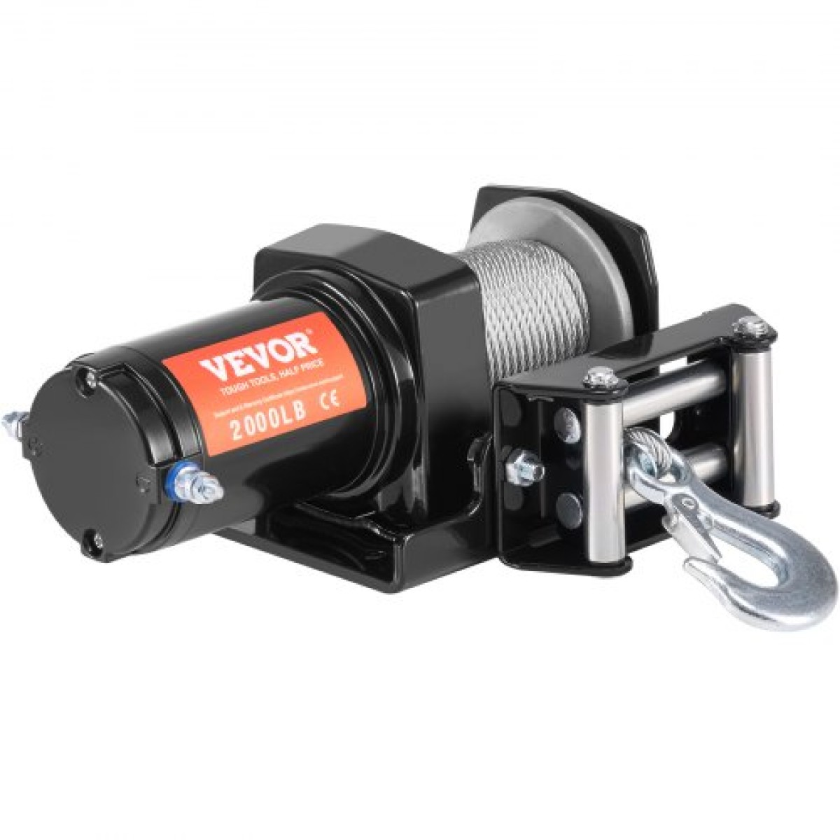 VEVOR Ηλεκτρικό βαρούλκο ATV UTV 907,2 kg Ατσάλινο καλώδιο IP 55 Αδιάβροχο ενσύρματο χειριστήριο