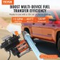 Αντλία μεταφοράς καυσίμου VEVOR, 12V DC 57L/min (15 GPM) 186W (1/4 HP), Φορητή ηλεκτρική αντλία μεταφοράς ντίζελ με ακροφύσιο καυσίμου αυτόματης απενεργοποίησης, μακρύς εύκαμπτος σωλήνας εισόδου & εξόδου για μείγματα βενζίνης, ντίζελ, κηροζίνης, μεθαν