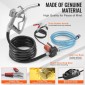 Αντλία μεταφοράς καυσίμου VEVOR, 12V DC 19L/min (5,3 GPM) 75W (1/10 HP), φορητή ηλεκτρική αντλία μεταφοράς ντίζελ με ακροφύσιο καυσίμου αυτόματης απενεργοποίησης, μακρύς σωλήνας εισόδου & εξόδου για μείγματα βενζίνης, ντίζελ, κηροζίνης, μεθανόλης