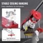 Βαρούλκο γερανού VEVOR Electric Hoist 598,7 kg 9997,4 cm Ασύρματο & 426,7 cm Ενσύρματο τηλεχειριστήριο